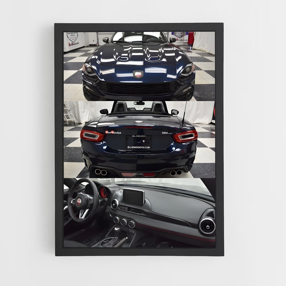 Poster spider abarth – affiche Fiat (vue 2)